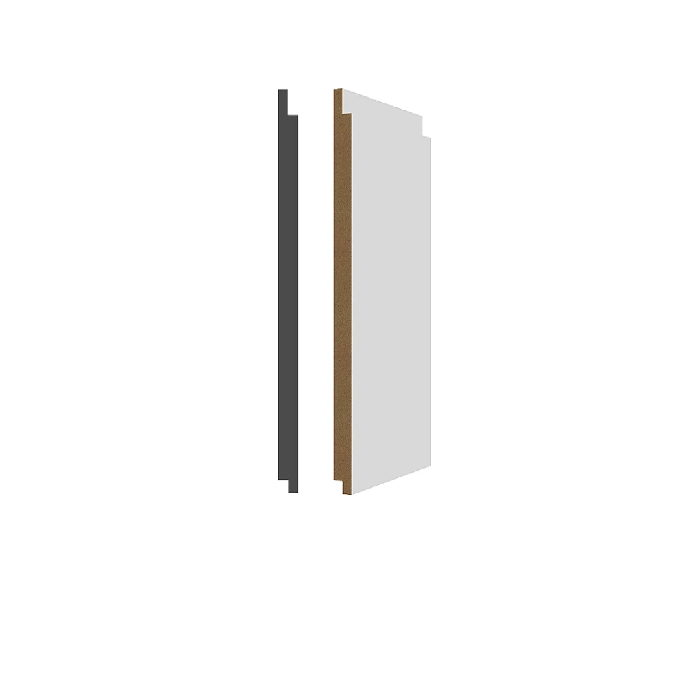 White Primed MDF Shiplap Wainscot