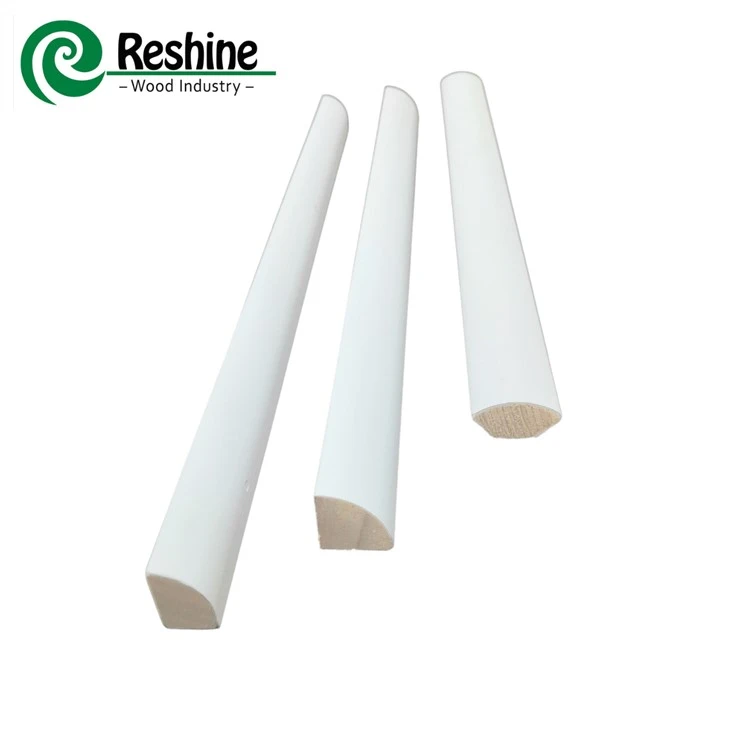White Primed Quarter Round Shoe Molding