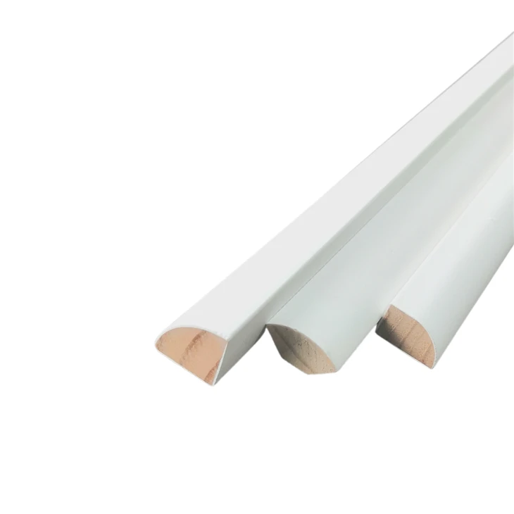 WHITE PRIMED FINGER JOINTED PINE QUARTER ROUND MOULDING